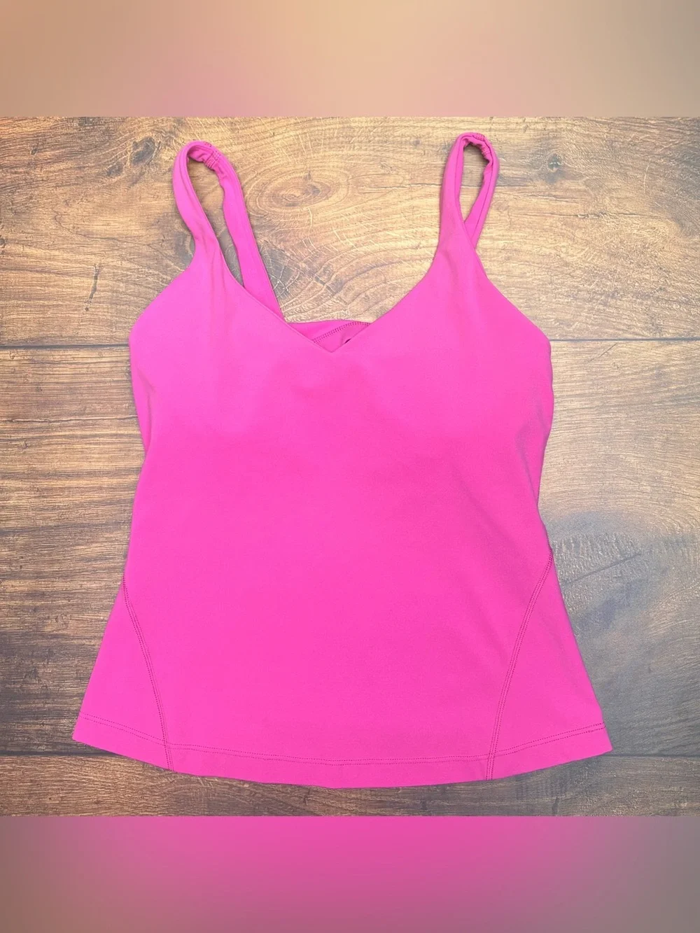Lululemon Align Waist Length Tank Top In Sonic Pink Size 4
